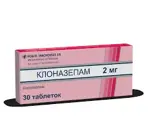 Клоназепам, 2 мг, таблетки, 30 шт. фото