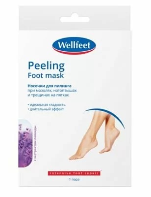 Wellfeet Носочки для пилинга с лавандой, пара, 1 шт. фото