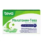 Мелатонин-Тева, 3 мг, таблетки, покрытые пленочной оболочкой, 60 шт. фото