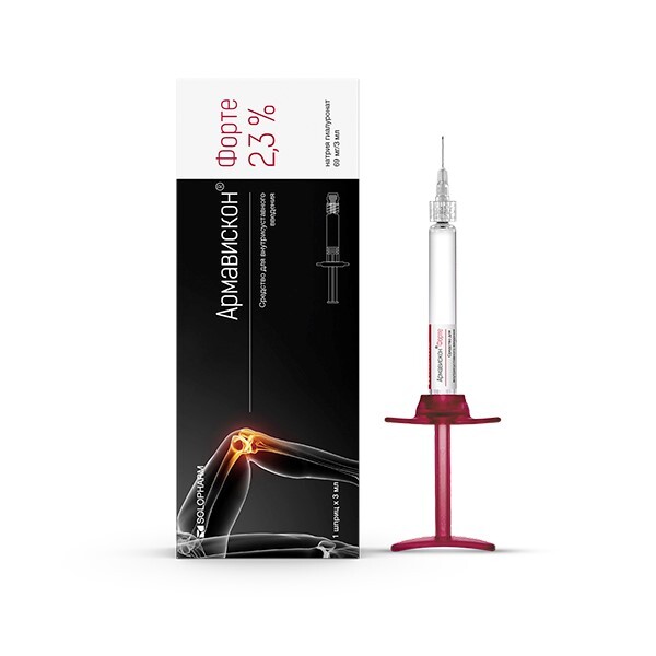 Армавискон Форте, 2.3%, раствор для внутрисуставного введения, 3 мл, 1 шт. фото