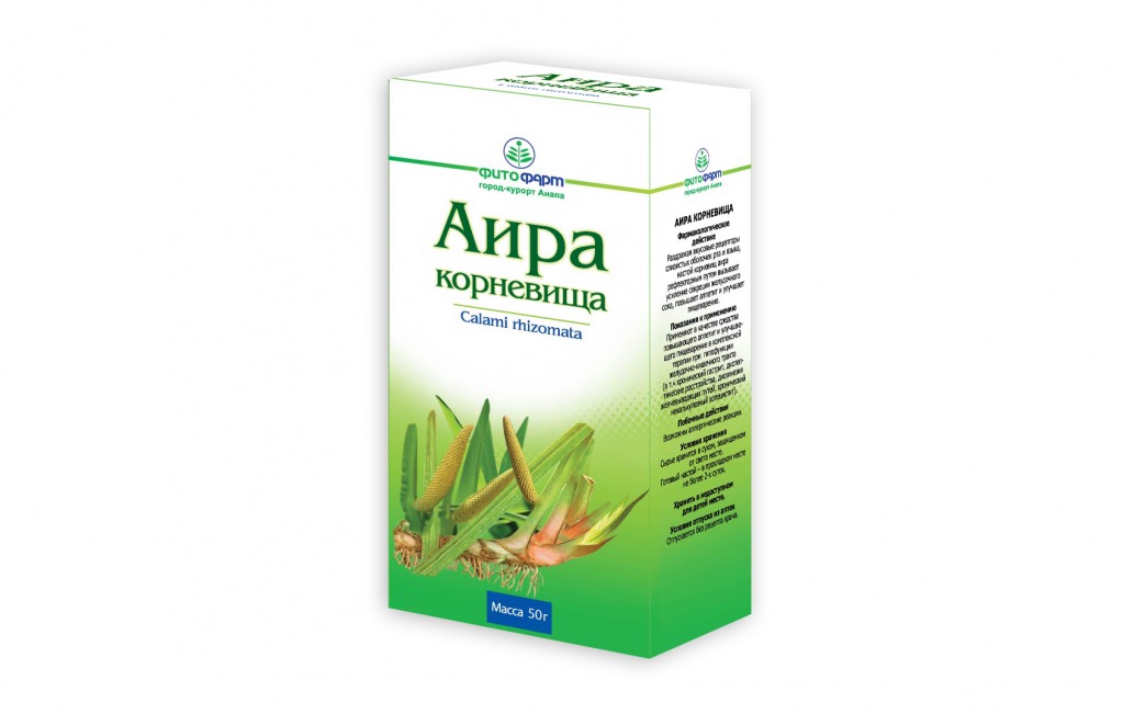 Аира корневища, сырье растительное измельченное, 50 г, 1 шт. фото