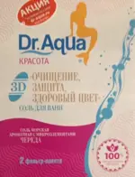 Dr Aqua 3D Очищение, защита, здоровый цвет, соль для ванн, 250 г, 2 шт, череда фото
