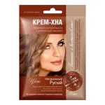 FitoКосметик Крем-хна Иранская натуральная с репейным маслом, маска для волос, 50 мл, 1 шт, натуральный русый фото