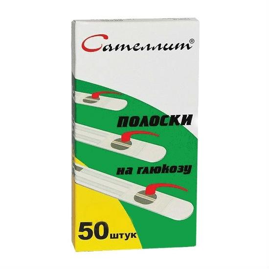 Тест-полоски ПКГЭ-02 Сателлит, тест-полоска, 50 шт. фото