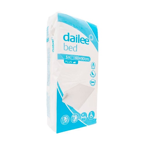 Dailee Bed Plus Пеленки впитывающие, 60 см х 90 см, 5 шт. фото