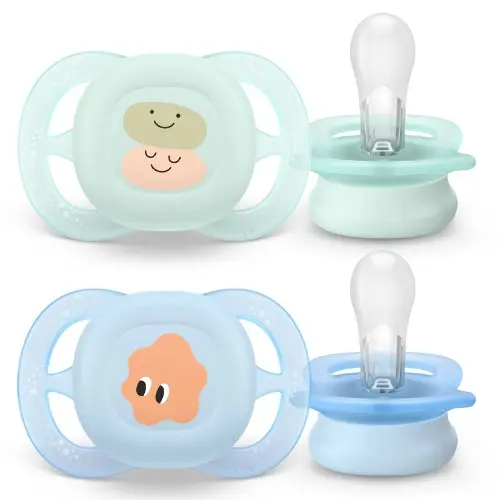 Avent Ultra Start соска-пустышка силиконовая, 0-2 месяца, 2 шт, SCF075/04 фото