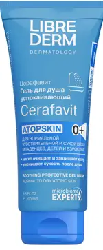Librederm Cerafavit гель для душа успокаивающий с защитными свойствами, гель для душа, 200 мл, 1 шт. фото