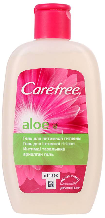 Carefree гель для интимной гигиены «Aloe», гель для местного применения, 200 мл, 1 шт, с алоэ фото