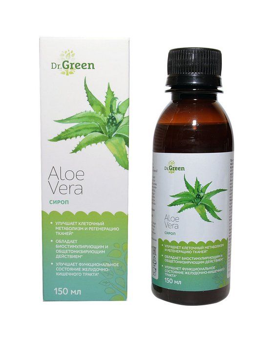 Доктор Грин Сироп алоэ, сироп, 150 мл, 1 шт. фото