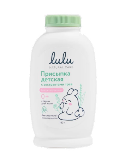 Lulu Присыпка детская, 100 г, 1 шт, с экстрактами трав фото