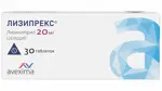 Лизипрекс, 20 мг, таблетки, 30 шт. фото 