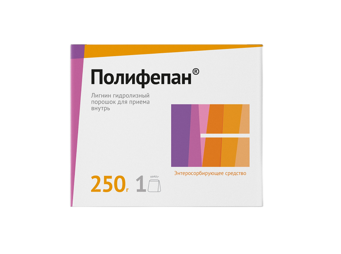 Полифепан, порошок для приема внутрь, 250 г, 1 шт. фото