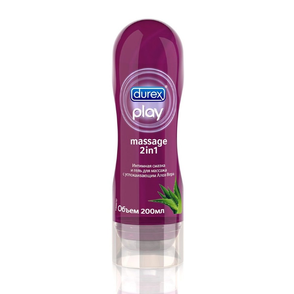 Гель-смазка для массажа DUREX Play Massage 2in1, гель, 200 мл, 1 шт, с алоэ вера фото