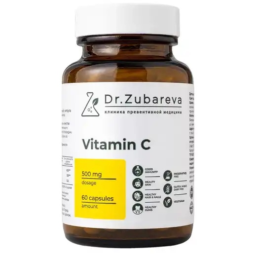 Dr. Zubareva Витамин С, 500 мг, капсулы, 60 шт. фото