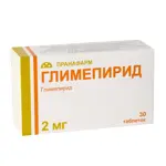 Глимепирид, 2 мг, таблетки, 30 шт. фото
