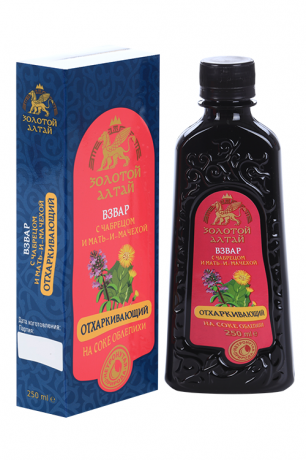 Золотой Алтай Взвар отхаркивающий на соке облепихи с мать-и-мачехой и чабрецом, 250 мл, 1 шт. фото