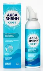Аквазивин Софт Морская вода аэрозоль душ, 0.9%, раствор для интраназального введения, 125 мл, 1 шт. фото 