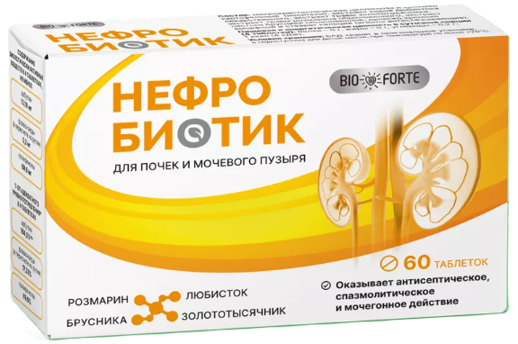 Bioforte Нефробиотик, таблетки, 60 шт. фото