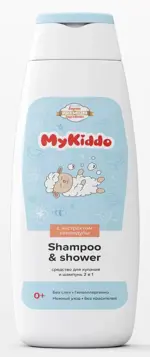MyKiddo Средство для купания и шампунь 2 в 1, средство для купания, 300 мл, 1 шт. фото