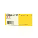 Анафранил СР, 75 мг, таблетки пролонгированного действия, покрытые пленочной оболочкой, 10 шт. фото