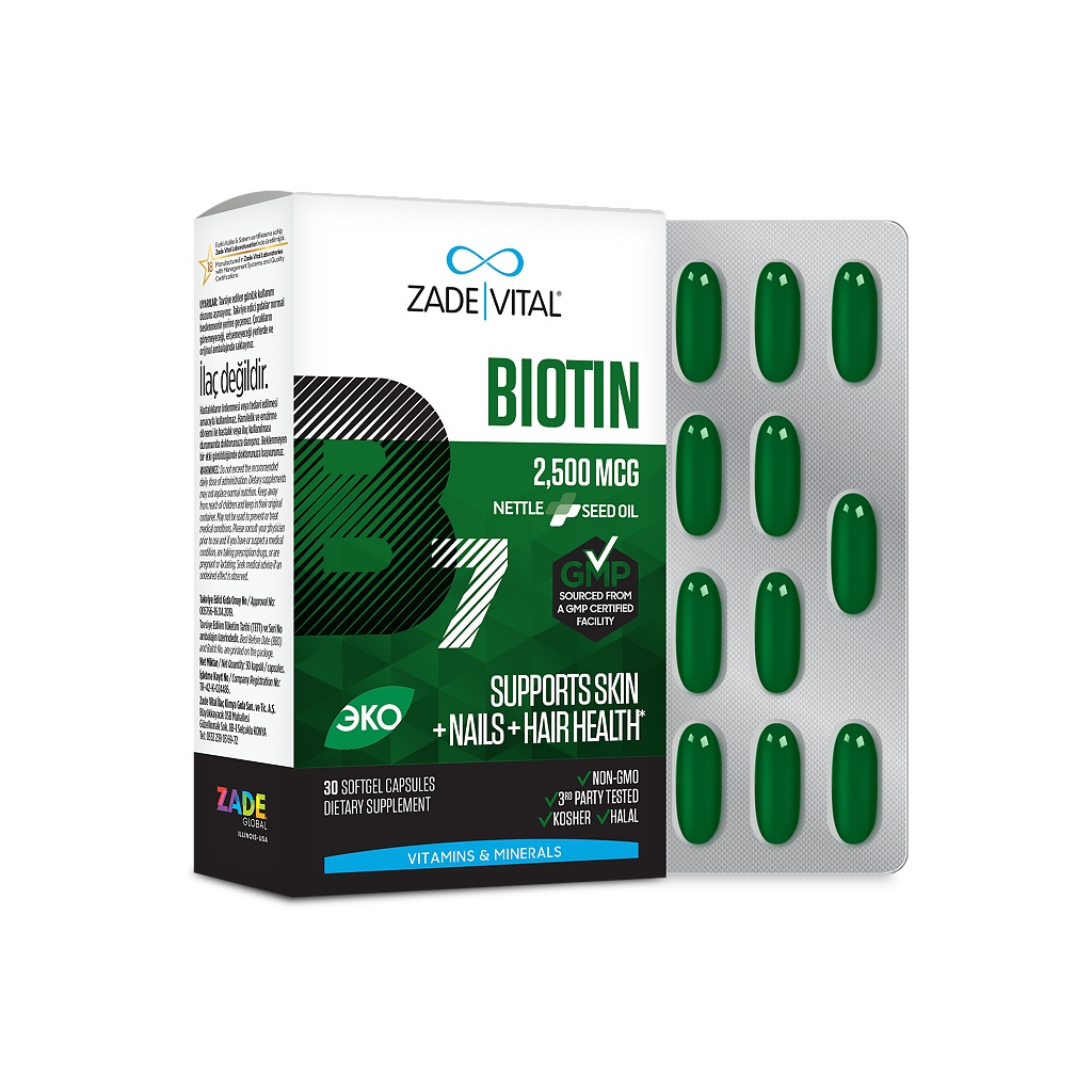 Заде Витал Биотин, капсулы, 30 шт. фото