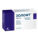 Золофт, 100 мг, таблетки, покрытые пленочной оболочкой, 28 шт. фото 2