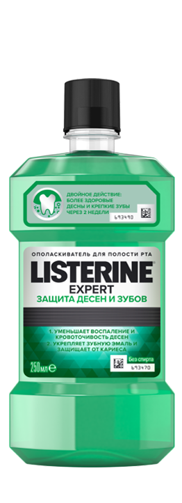 Listerine Expert Защита десен и зубов, раствор для полоскания полости рта, 250 мл, 1 шт. фото