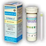 Урибел полоски индикаторные для качественного и полуколичественного определения белка в моче, тест-полоска, 50 шт. фото