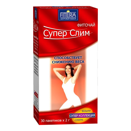 Супер Слим, фиточай, 2 г, 30 шт, без аромата фото