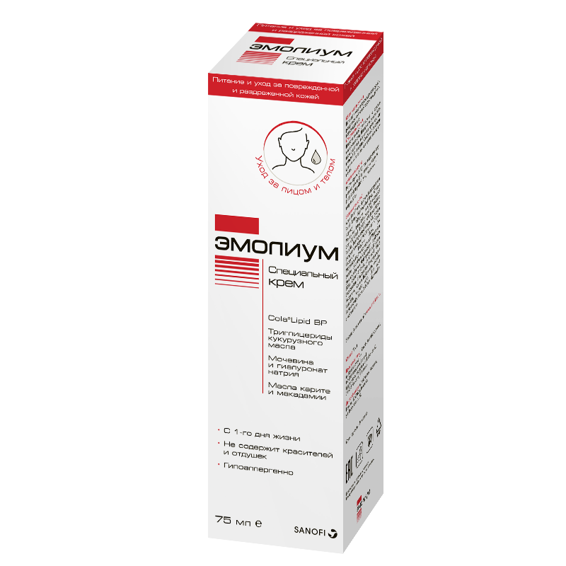 ЭМОЛИУМ специальный крем, крем, 75 мл, 1 шт. фото