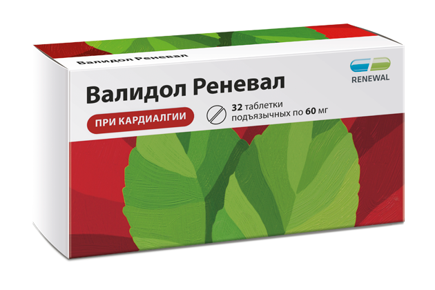 Валидол Реневал, 60 мг, таблетки подъязычные, 32 шт. фото
