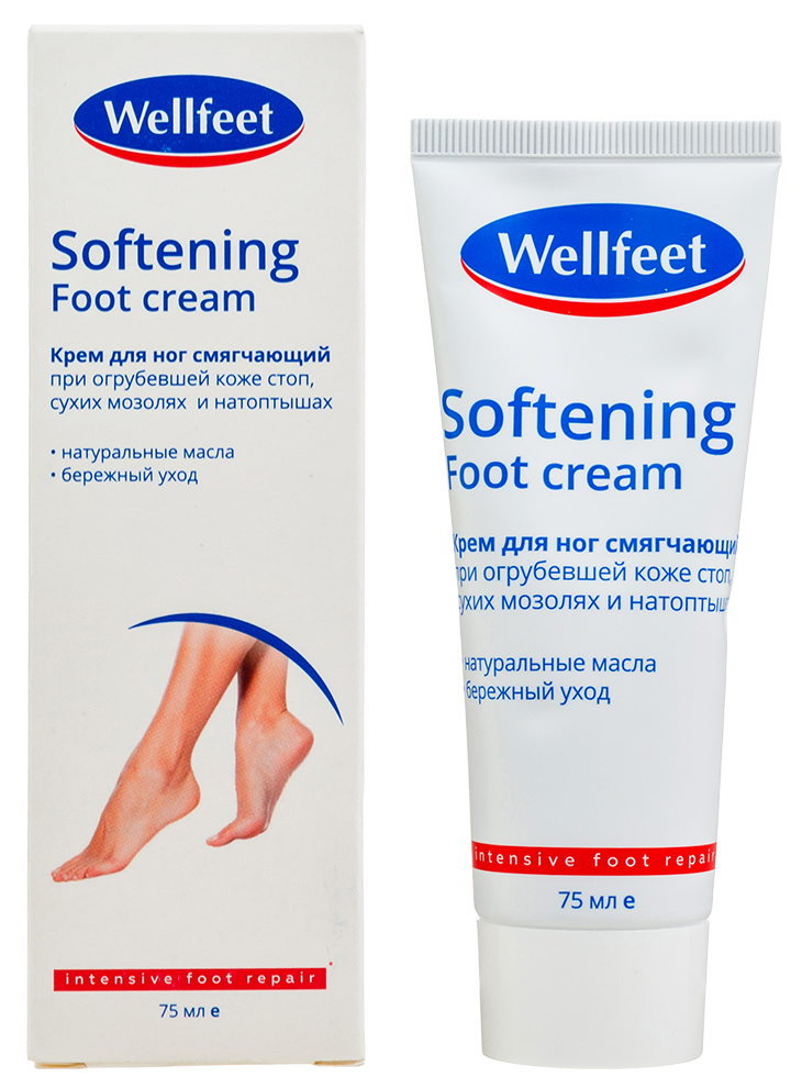 Wellfeet Крем для ног смягчающий, крем, 75 мл, 1 шт, при сухих мозолях и натоптышах фото