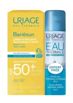 Uriage Bariesun крем увлажняющий 50 мл SPF 50 + термальная вода 50 мл, набор, 1 шт. фото