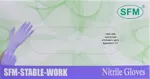 SFM Перчатки смотровые нитриловые неопудренные нестерильные, Small S (6-7), пара, 50 шт, фиолетово-голубого цвета фото