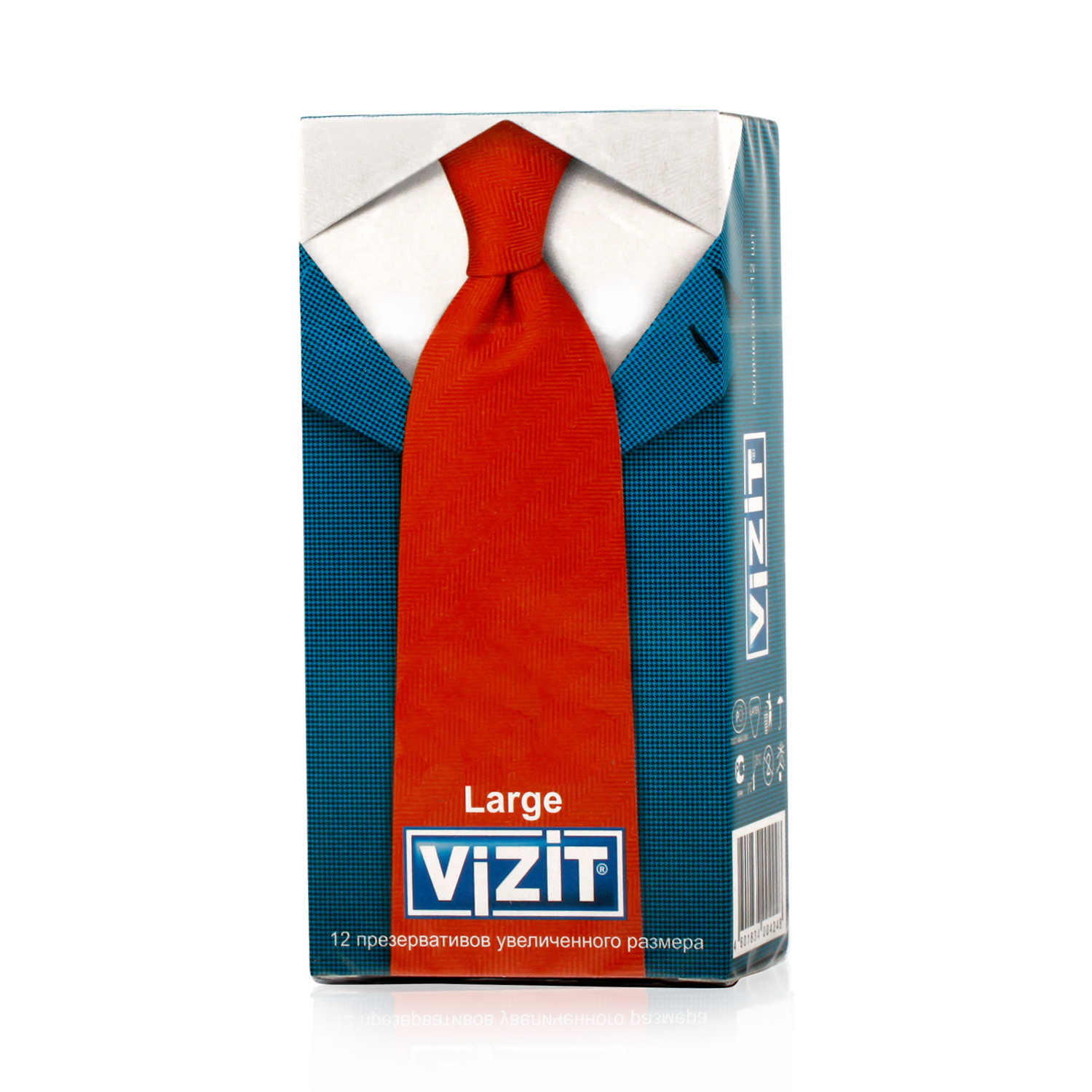 Презервативы Vizit Large, презерватив, 12 шт, увеличенного размера фото