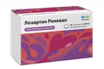 Лозартан Реневал, 100 мг, таблетки, покрытые пленочной оболочкой, 90 шт. фото