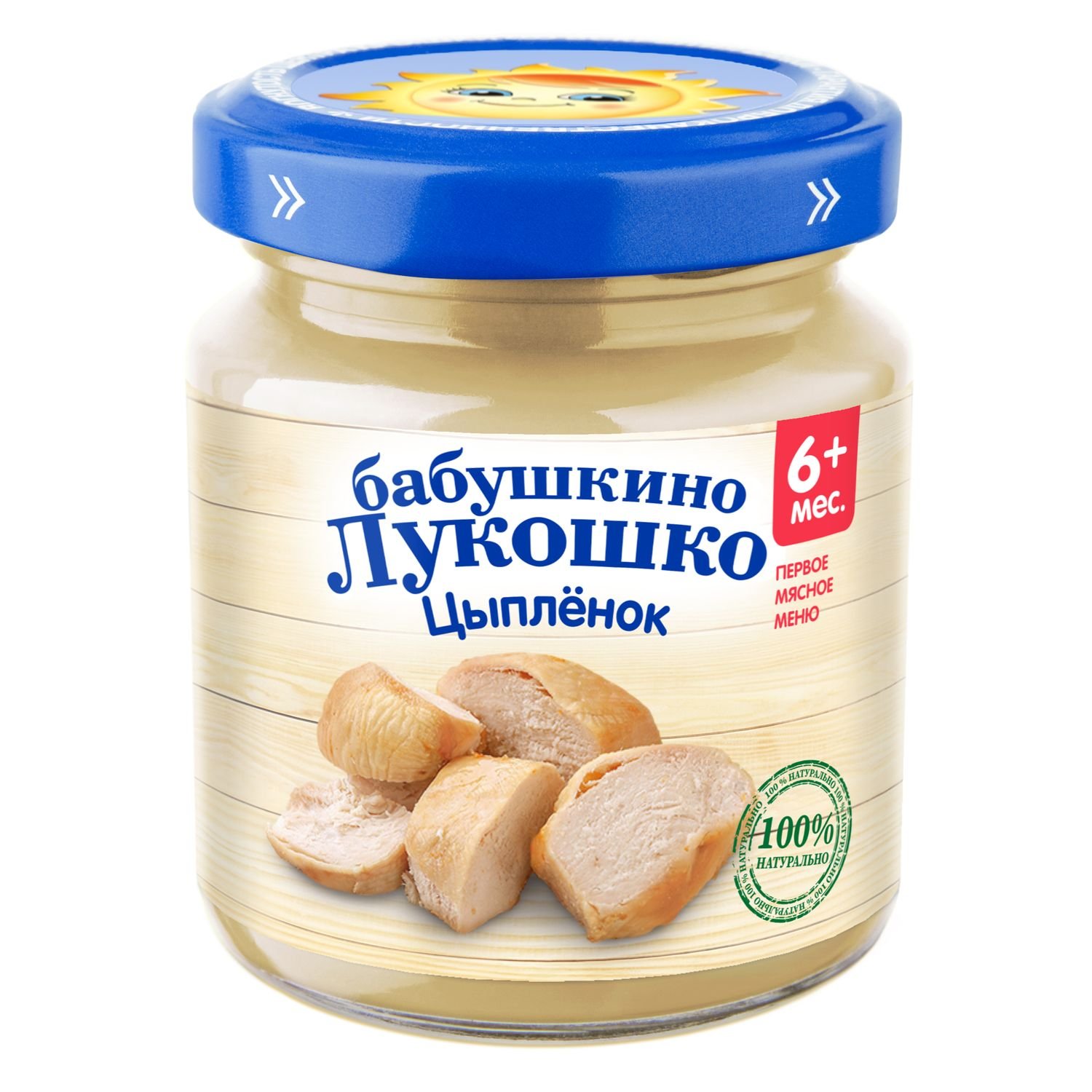 Бабушкино Лукошко детское пюре, пюре, 100 г, 1 шт, цыпленок фото