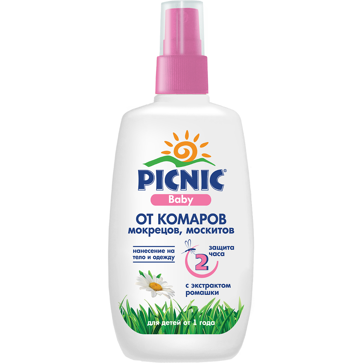 Picnic Baby спрей от комаров для детей от 1 года, спрей, 120 мл, 1 шт. фото