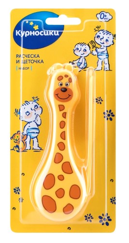 Курносики набор расческа и щетка, набор, 1 шт, Африка, арт. 19540 фото
