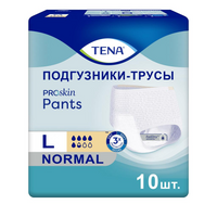 Tena Pants Normal Подгузники-трусы для взрослых, Large L (3), 10 шт, 100-135 см фото