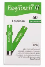 EasyTouch II тест-полоски для определения глюкозы, тест-полоска, 50 шт. фото