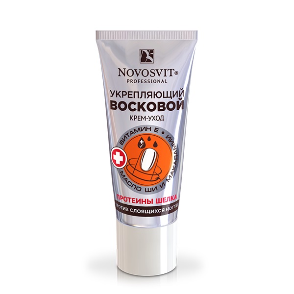 Novosvit Восковой крем-уход укрепляющий против слоящихся ногтей, крем для рук, 20 мл, 1 шт. фото