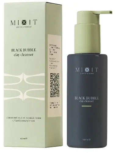 Mixit мусс от черных точек с бамбуковым углем глиняный, мусс для умывания, 150 мл, 1 шт. фото