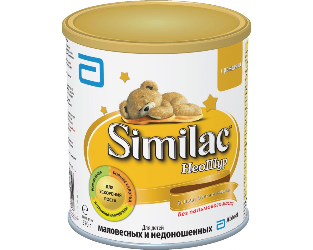 Similac НеоШур, смесь молочная сухая, 370 г, 1 шт, для детей от 0 до 6 месяцев фото