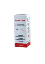 Амавуцин, 500 мг + 100 мг, порошок для приготовления раствора для внутривенного введения, 1 шт. фото 