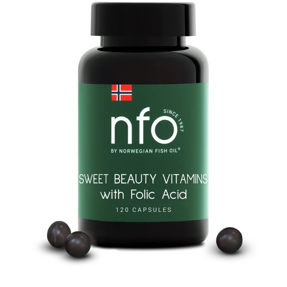 NFO Свит Бьюти Витамины с фолиевой кислотой, 500 мг, капсулы, 120 шт. фото