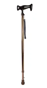 Трость металлическая телескопическая с ортопедической рукояткой AMCT23 BR, 1 шт, бронзового цвета фото