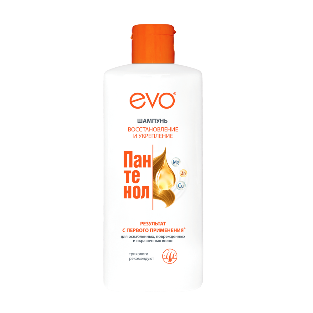 EVO Пантенол шампунь для сухих и поврежденных волос, шампунь, 400 мл, 1 шт. фото