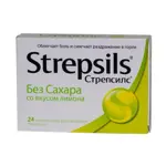 Стрепсилс, таблетки для рассасывания, 24 шт, лимон, без сахара фото