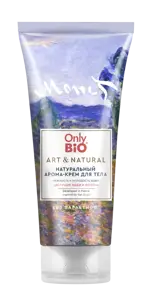 Only bio art&natural арома-крем для тела натуральный нежность и молодость кожи цветущие маки и вербена, крем для тела, 200 мл, 1 шт. фото 